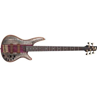 Ibanez SR5CMDXBIL Premium 5-String Bass Guitar Black Ice Flat
