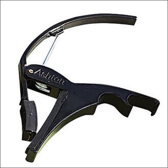 Ashton CP2 Steel string Guitar Capo Suitable for Curved Fingerboards Black