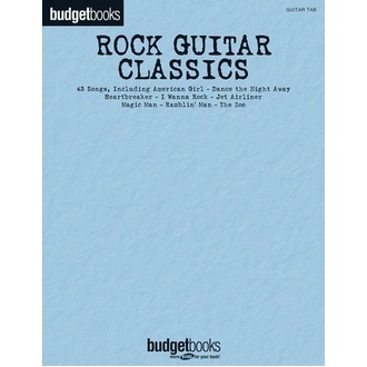 Budget Books Rock Guitar Classics Guitar Tab