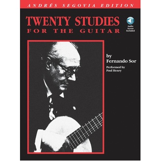 Andres Segovia - 20 Studies For The Guitar Bk/ola