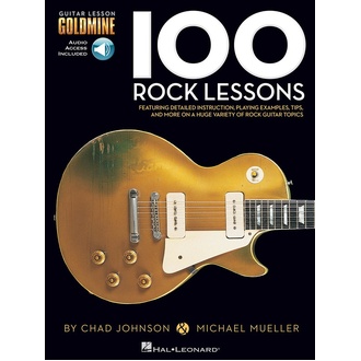 100 Rock Guitar Lessons Goldmine Bk/ola