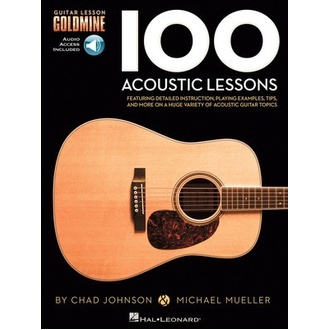 100 Acoustic Lessons Guitar Goldmine Bk/ola