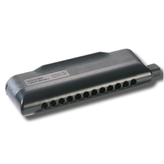 Hohner 7545A CX12 Chromatic Harmonica Black In The Key Of A