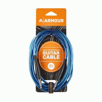 Armour GC10B 10ft Guitar Cable Transparent Blue