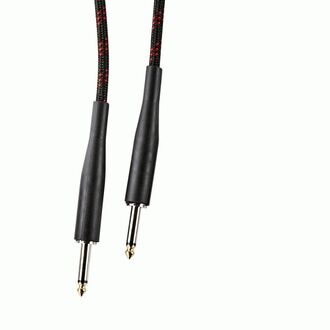 Armour GW10R 10ft Guitar Cable Woven Red Stripe