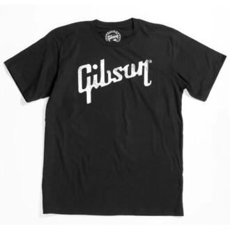 Gibson Distressed Gibson Logo T (Black) Large