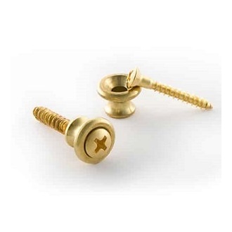 Gibson Strap Buttons, Brass (2 Pieces)