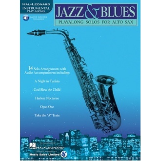 Jazz And Blues Playalong Solos Alto Sax Bk/ola