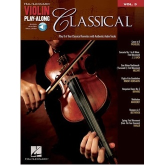 Classical Violin Play Along Bk/cd V3