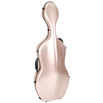 HQ Polycarbonate Cello Case 3/4 Brushed Red Rose Gold LightWeight