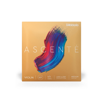 D'Addario Ascenté Violin String Set - 4/4 Scale, Medium Tension