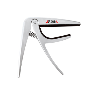 Aroma AC02 Silver Classical Guitar Capo with Flat Fretboard