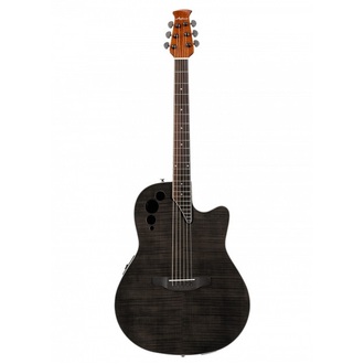 Ovation AE44IIP-TBKF Applause Elite Exotic Acoustic-Electric Guitar Trans Black Flame