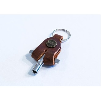 Tackle Instrument Supply - Leather Drum Key Holster w/Key - Mahogany - LDKC-MGY