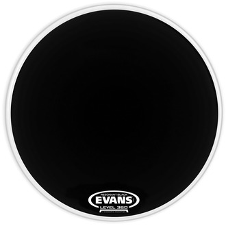 Evans BD20RBG Resonant Black Bass Drum Head, 20 Inch