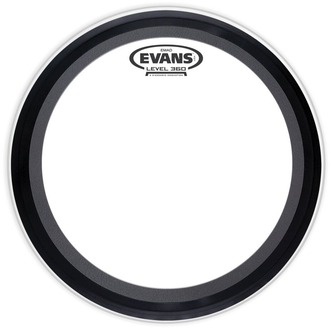 Evans BD22EMADCW EMAD Coated White Bass Drum Head, 22 Inch