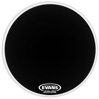 Evans BD22RBG Resonant Black Bass Drum Head, 22 Inch