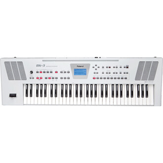 Roland Bk-3 61 Keys Backing Keyboard White