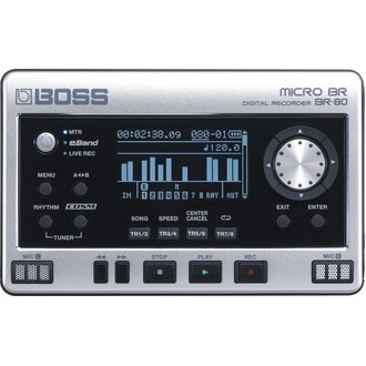 Boss BR80 Compact Mini Design Digital Multi-Track Recorder