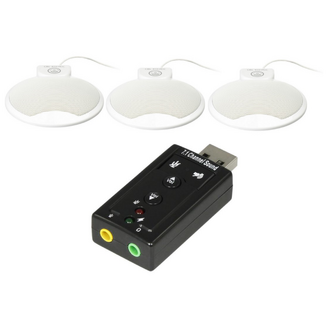 AKG Omnidirectional Boundary Mic Set, White - with USB Adaptor