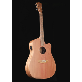 Cole Clark Fat Lady 1, Redwood Top, Queensland Maple Back & Sides, with Cutaway