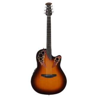 Ovation CE44-1 Celebrity Elite Mid Depth Acoustic-Electric Guitar Sunburst