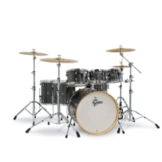Gretsch Catalina Maple 22 7Pc Black Stardust Drum Kit CM1-E826P-BS