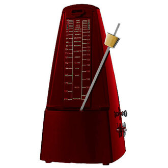 Cherry CM20RED Metronome w/Metal Mechanism and Bell - Red Plastic