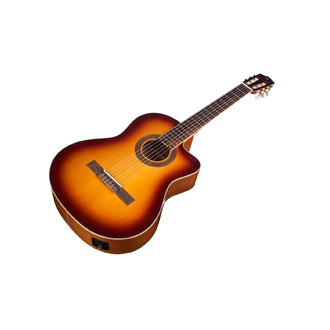 Cordoba C5-Ce Sb Solid Top Classical Acoustic/Electric Guitar Cutaway Cedar/Mahogany W/Bag - Sunburst