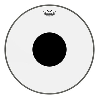 Remo 18" Controlled Sound Clear Top Black Dot Bass Drum Head