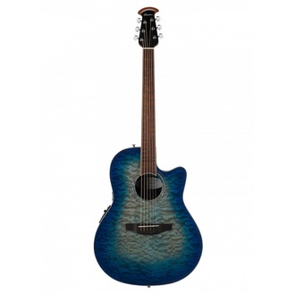 Ovation CS28P-RG Celebrity Standard Exotic Acoustic-Electric Guitar Caribbean Blue