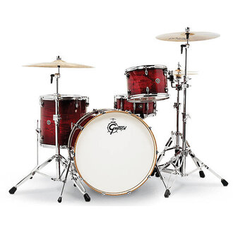 Gretsch Catalina Club Rock 4 Pce Drum Kit In Gloss Crimson Burst