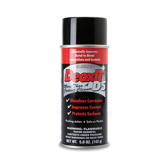 Hosa D5S6 CAIG DeoxIT Contact Cleaner, 5% Spray, 5 oz
