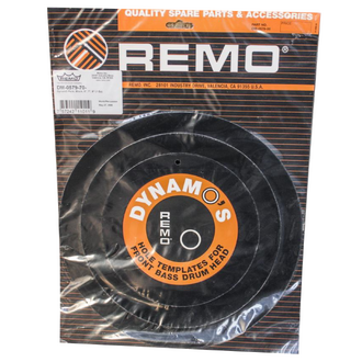 Remo Dynamo 5" 7" 9" Bass Head Cutting Template Pack - Black