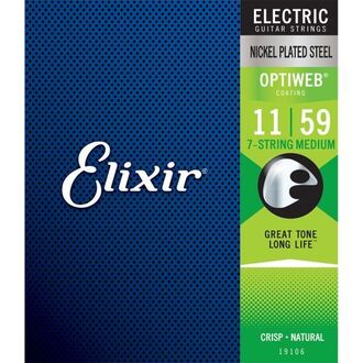 Elixir Optiweb 7-String Set Electric Guitar Medium 11-59