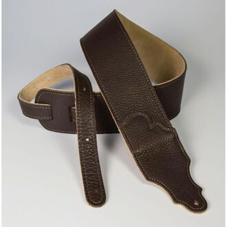 Franklin Original 2.5" Chocolate Glove Leather Strap with Gold Stitching