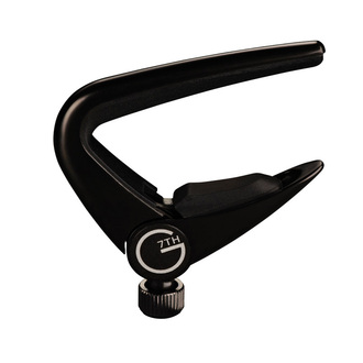 G7 Newport 6 String Capo For Curved Fingerboards Black