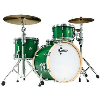 Gretsch Brooklyn Usa Drum Kit In Satin Emerald Green 4 Pce - No H/Ware