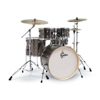 Gretsch Energy 22" 5pc Drum Kit w/Hardware - Grey Steel - GE4E825GS