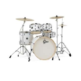 Gretsch Energy 22" 5pc Drum Kit w/Hardware - White - GE4E825W