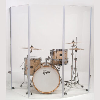 Gibraltar 5-Piece Acrylic Drum Shield / Clear Screen 5.5X10 T Panel