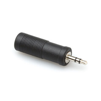 Hosa GMP112 Adaptor, 1/4 in TRS to 3.5 mm TRS