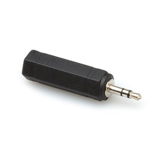 Hosa GMP386 Adaptor, 1/4 in TS to 3.5 mm TRS