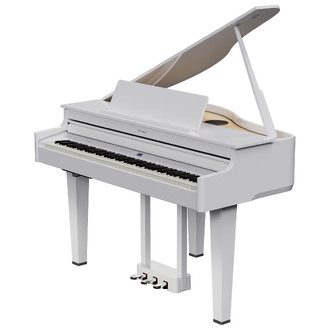 Roland GP6PW Mini Grand Piano in Polished White
