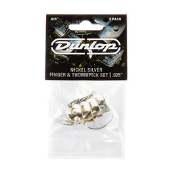 Dunlop Nickel Silver Thumb and Fingerpick pack 0.25"