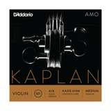 D'Addario Kaplan Amo Violin String Set, 4/4 Scale, Medium Tension