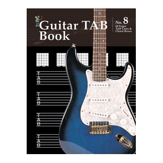 Progressive 48 Page Guitar Tab Manuscript Book 8 11829