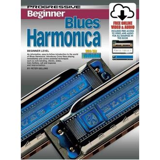 Progressive Beginner Blues Harmonica Book/Online Video & Audio