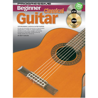Progressive Beginner Classical Guitar Bk/Cd/Dvd