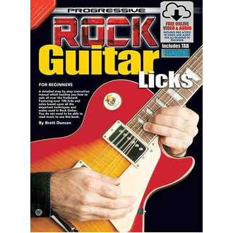 Progressive Rock Guitar Licks Book/Online Media